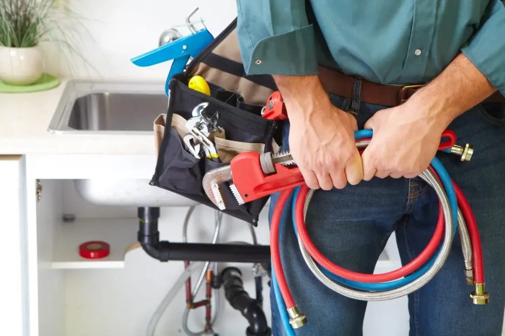 Professional Plumber With Special Tools